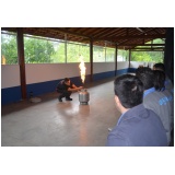 Treinamento de brigada de prevenção a incêndio no Tamboré